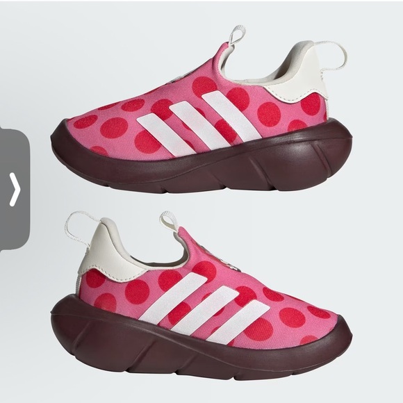 adidas Kids Sneakers with Pink and Red Polka Dots - Picture 17 of 17